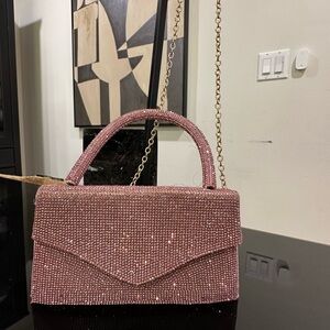 Steve Madden Pink Beaded Clutch